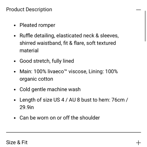 PRINCESS POLLY ROMPER - Picture 10 of 11